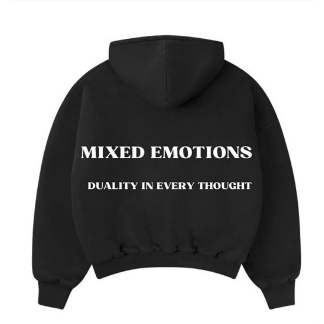 "MIXED EMOTIONS" Hoodie Black