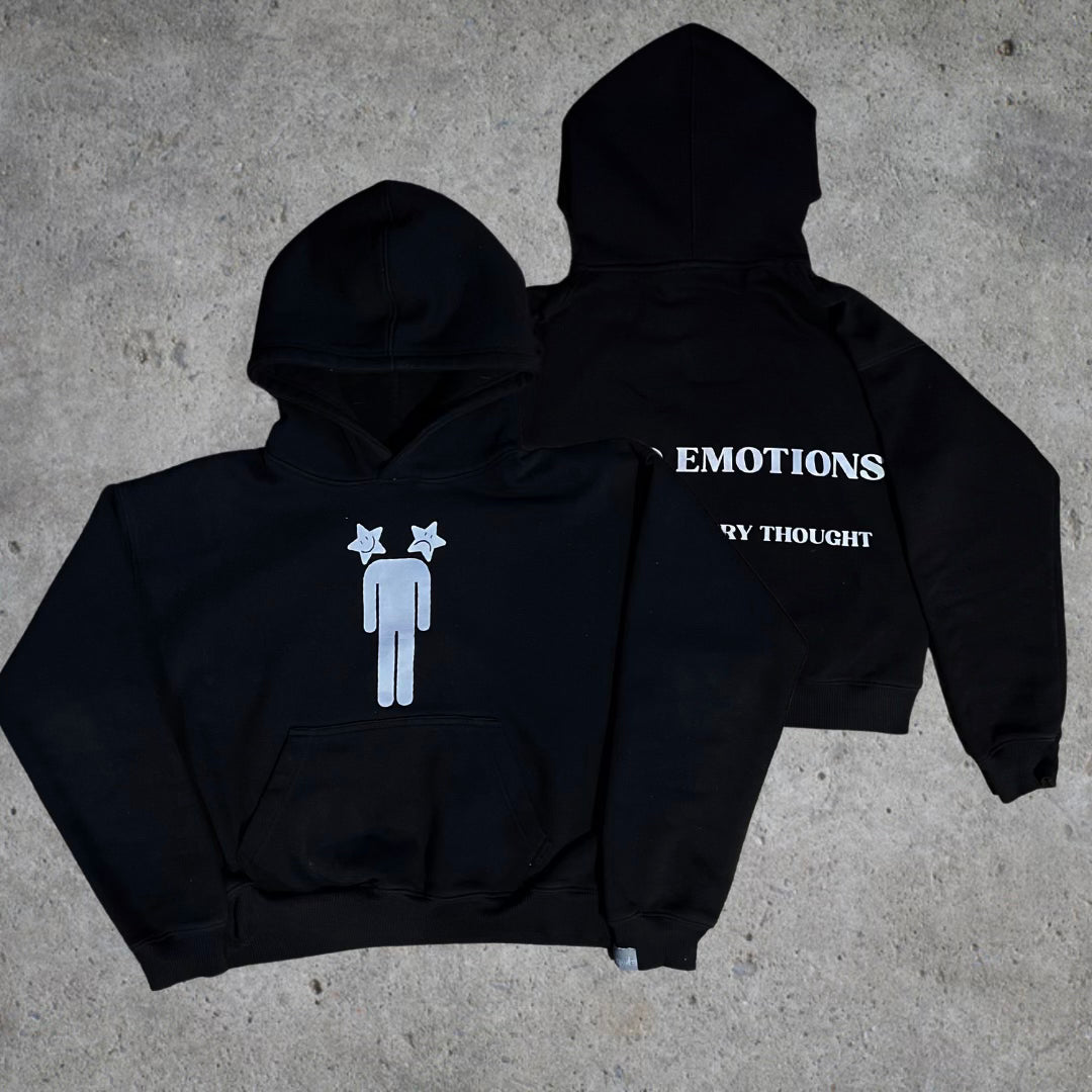 "MIXED EMOTIONS" Hoodie Black